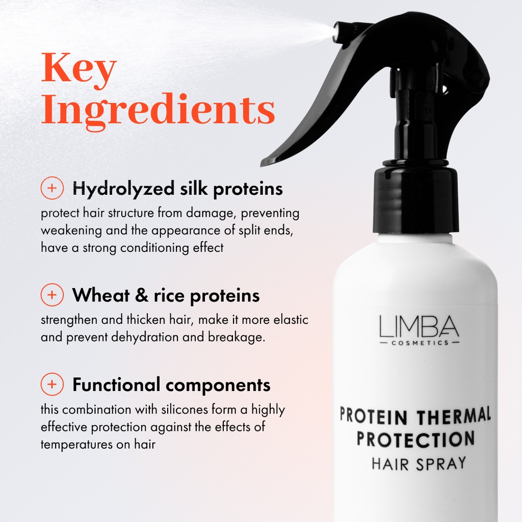 Limba Cosmetics Protein Thermal Protection Hair Spray