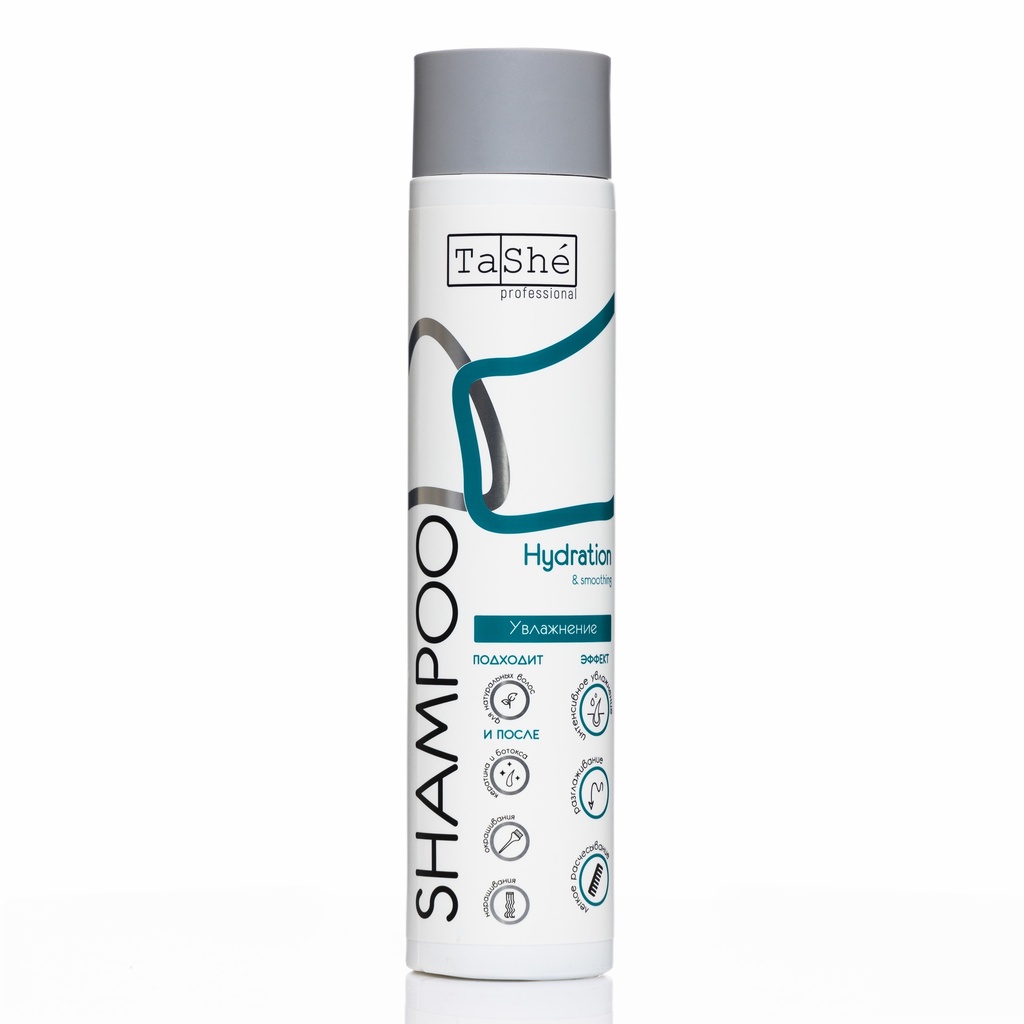 Tashe Professional Shampoo For Hair «Hydration & smoothing», 300 ml